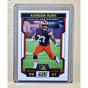 Kareem Hunt 2023 Panini NFL #208 Score Football Card Cleveland Browns